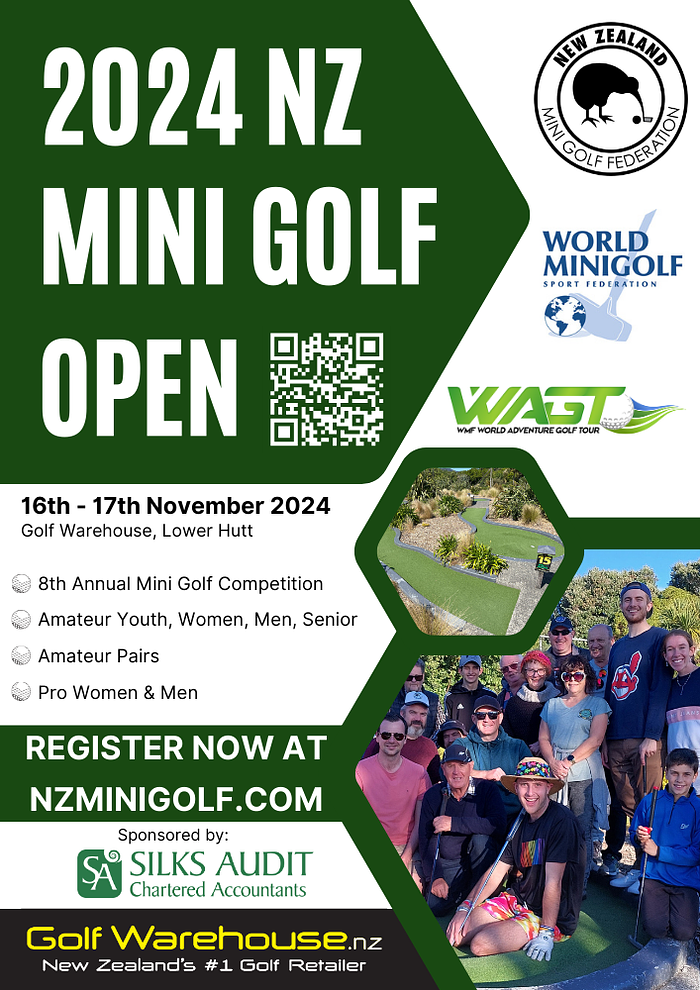 NZ Mini Golf Open 2024 logo